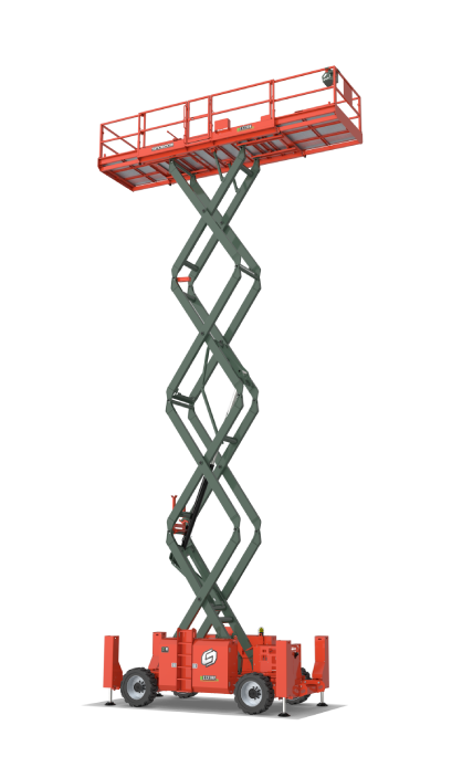 Sinoboom 1323RE (4389RE) elektrikli arazi tipi makaslı platform