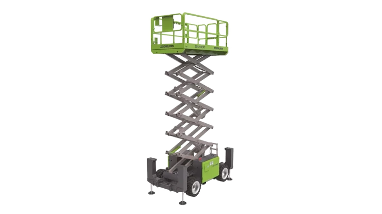 Zoomlion ZS1218ERT akülü arazi tipi makaslı platform